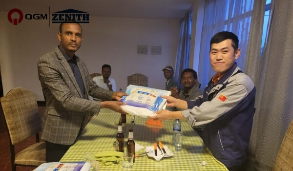 QGM QT6 blokeak egiteko makinen ekoizpen-lerro berria Nekemten amaitu zen gerraosteko berreraikuntzarako.