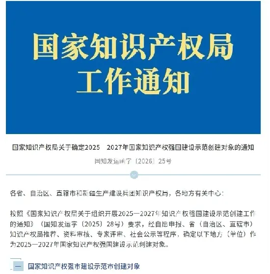 Quangong Machinery Co., Ltd. Jabetza Intelektualaren Demonstrazioa Enpresa Nazionalerako hautagai gisa hautatu zuten.